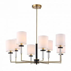 Люстра на штанге ST-Luce BLACK+BRASS SL1404.303.08
