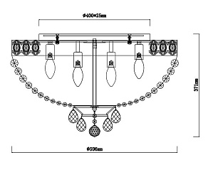 Накладной светильник Rivoli Vittoria PL9 WG Б0037795