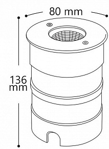 Встраиваемый в дорогу светильник Feron SP4117 32036