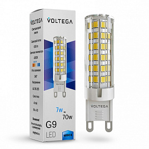 Лампа светодиодная Voltega Simple Capsule G9 7Вт 4000K 7188