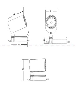Светильник на штанге Maytoni Vuoro TR029-3-30W4K-B