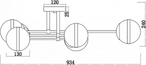 Потолочная люстра F-promo Stripy 3051-6P