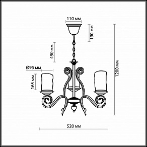 Подвесная люстра Odeon Light Bosta 2438/3