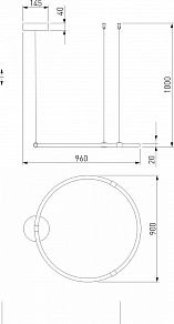 Подвесной светильник Eurosvet Float 90285/1 белый