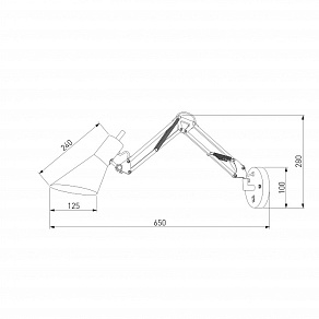 Бра Eurosvet Norden 70086/1 серый