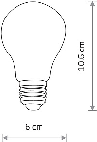 Лампа светодиодная Nowodvorski Bulb E27 7Вт 3000K 10587