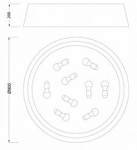 Накладной светильник Mantra Nordica 4963E