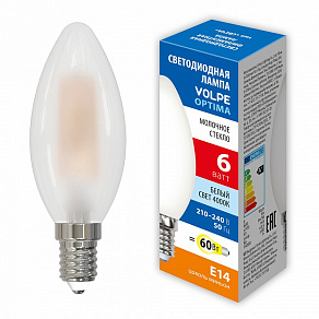 Лампа светодиодная Volpe  E14 6Вт 4000K UL-00008327