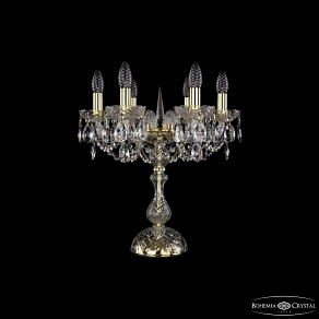 Настольная лампа декоративная Bohemia Ivele Crystal 1402 1402L/6/141-47 G