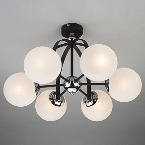 Люстра на штанге Eurosvet Globe 70082/6 хром/черный