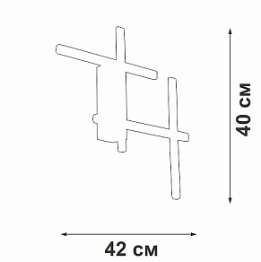 Накладной светильник Vitaluce V3043 V3043-1/4A