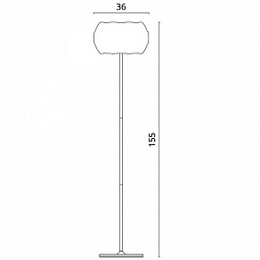 Торшер Divinare Beata 1317/01 PN-3