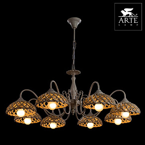 Подвесная люстра Arte Lamp Twisted A5358LM-8WG