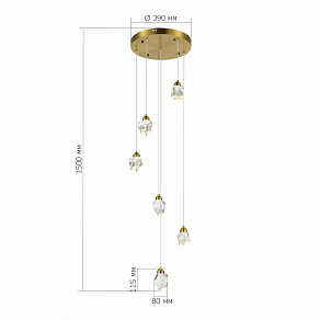 Подвесная люстра ST-Luce Cascato SL6114.203.06