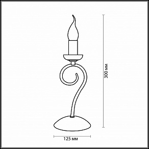 Настольная лампа декоративная Odeon Light Sandia 1425/1T