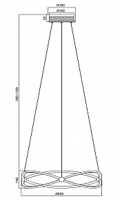 Подвесной светильник Maytoni Weave MOD062PL-L45CH3K