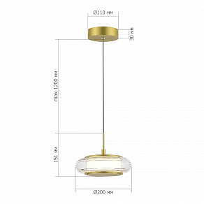 Подвесной светильник ST-Luce FRITTELA SL6239.203.01