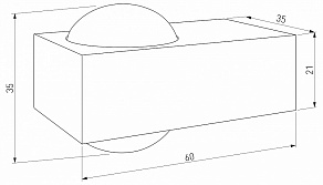 Накладной светильник Elektrostandard Lenses 35191/W серый