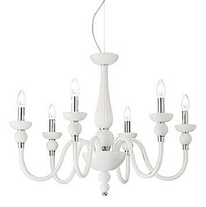 Подвесная люстра Ideal Lux Doge DOGE SP6 BIANCO