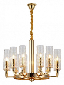 Подвесная люстра LUMINA DECO Donatti LDP 8011-12 F.GD