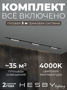 Комплект трековый Hesby Lighting Skylite №1 HSBL_kompl_S001_VI3B4K