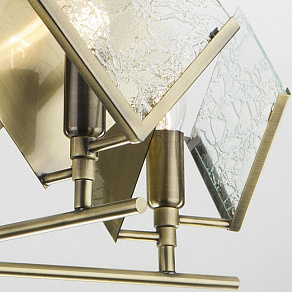 Подвесная люстра Eurosvet Rombo 60110/5 античная бронза