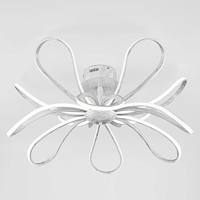 Потолочная люстра Eurosvet Nerina 90134/12 белый с серебром 85W