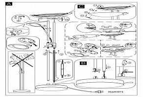 Торшер с подсветкой Eglo Baya LED 93875