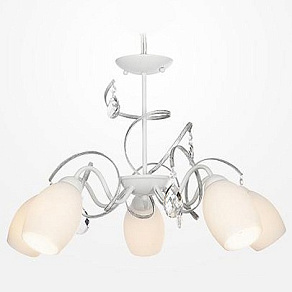 Подвесная люстра Eurosvet 60033 60033/5 белый с серебром