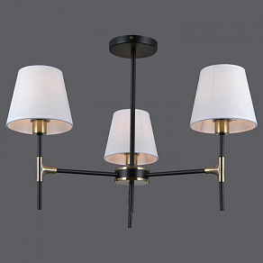 Люстра на штанге ILLUMICO CASTOR IL0185-3CSQ-24 BK AB CASTOR