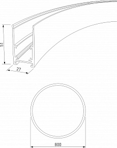 Трек накладной Elektrostandard Slim Magnetic a066497