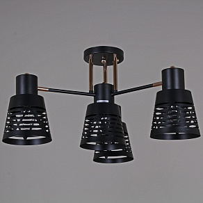 Потолочная люстра Reluce 6074 06074-3.3-04 BK+FG