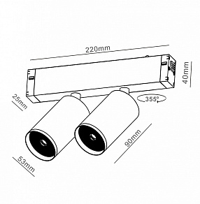 Светильник на штанге Imex  IL.0050.5011-GU10-WH
