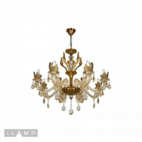 Подвесная люстра iLamp Asia 61078-8+4 BR
