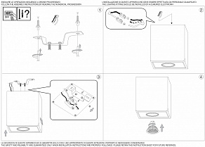 Накладной светильник Ideal Lux Oak OAK PL1 SQUARE BIANCO