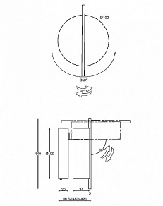 Бра Maytoni Nuance MOD180WL-L4W3K