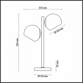 Настольная лампа декоративная Lumion Blair 3769/2T