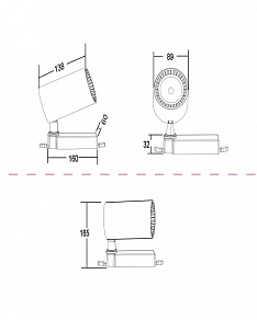 Светильник на штанге Maytoni Vuoro TR029-3-20W4K-B