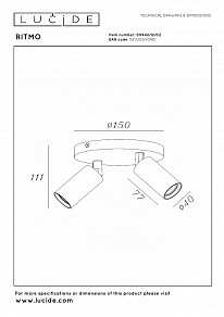 Спот Lucide Ritmo 9942/12/02