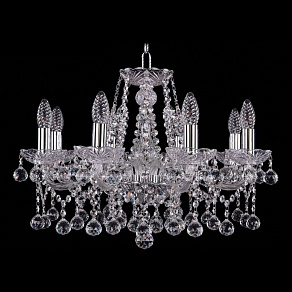 Подвесная люстра Bohemia Ivele Crystal 1413 1413/8/200/Ni/Balls