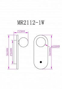 Бра MyFar Juliet MR2112-1W