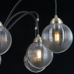 Люстра на штанге ILLUMICO  IL0433-8PSQ-79 BK AB