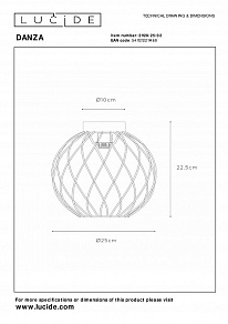 Накладной светильник Lucide Danza 21128/25/02