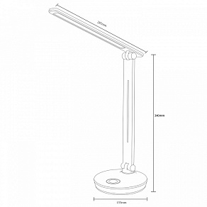Настольная лампа офисная Reluce 00623 00623-0.7-01 BK