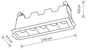 Встраиваемый светильник Nowodvorski Mini Led 10042