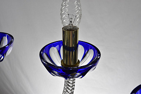 Подвесная люстра Bohemia Ivele Crystal Ivele Crystal 2 1309/5/165 Ni Cl/Clear-Blue/H-1H