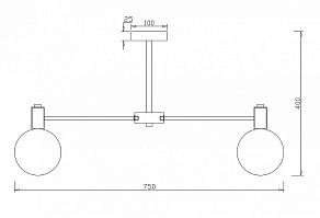 Люстра на штанге Freya Globo FR5175PL-08BS