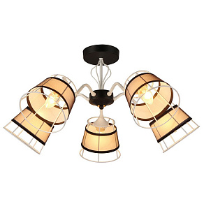 Люстра на штанге Imex MD.2830 MD.2830-5-S BK+WH