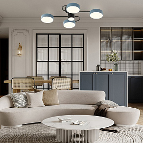 Потолочная люстра Arte Milano Ferrara 253039/4+1 Bk/Gr