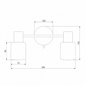 Бра Eurosvet Corso 20089/2 хром